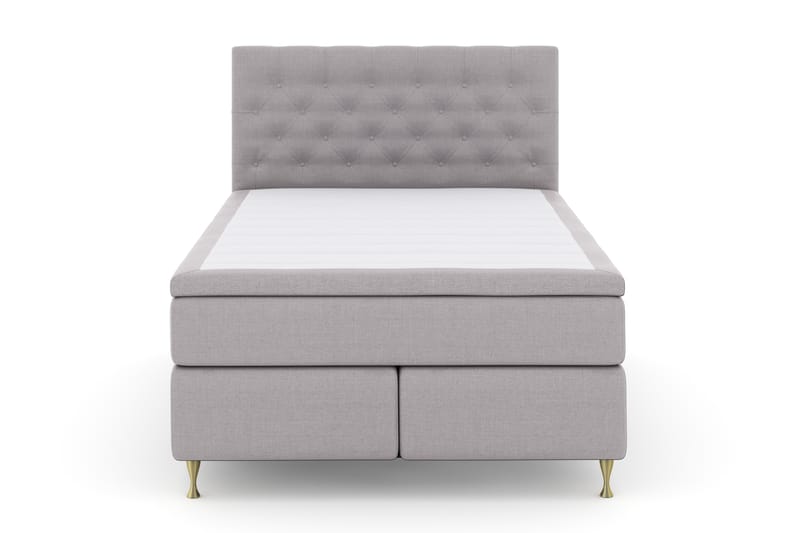 Komplett Sängpaket Choice No 4 140x200 Fast - Ljusgrå|Guld - Möbler - Säng - Kontinentalsäng