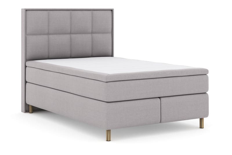 Komplett Sängpaket Choice No 4 140x200 Fast - Ljusgrå|Koppar - Möbler - Säng - Kontinentalsäng