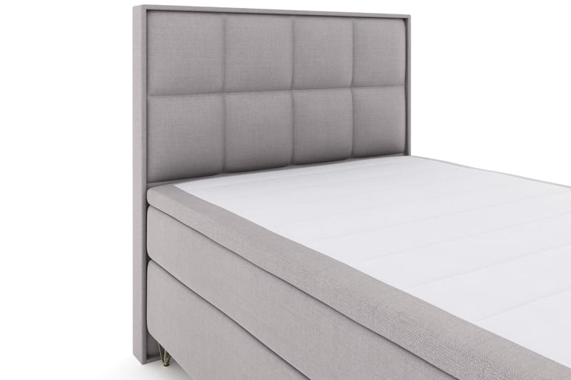 Komplett Sängpaket Choice No 4 140x200 Fast - Ljusgrå|Metall V-form - Möbler - Säng - Kontinentalsäng