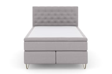 Komplett Sängpaket Choice No 4 140x200 Fast - Ljusgrå|Metall V-form - Möbler - Säng - Kontinentalsäng