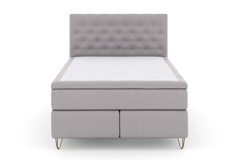Komplett Sängpaket Choice No 4 140x200 Fast - Ljusgrå|Metall V-form - Möbler - Säng - Kontinentalsäng