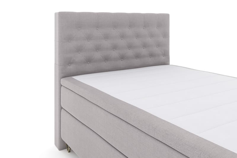 Komplett Sängpaket Choice No 4 140x200 Fast - Ljusgrå|Metall V-form - Möbler - Säng - Kontinentalsäng