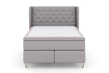 Komplett Sängpaket Choice No 4 140x200 Fast - Ljusgrå|Metall V-form - Möbler - Säng - Kontinentalsäng