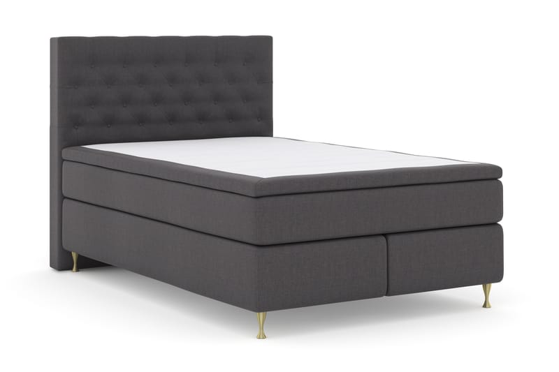 Komplett Sängpaket Choice No 4 140x200 Fast - Mörkgrå|Guld - Möbler - Säng - Kontinentalsäng