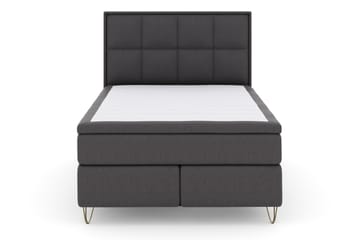 Komplett Sängpaket Choice No 4 140x200 Fast - Mörkgrå|Metall V-form - Möbler - Säng - Kontinentalsäng