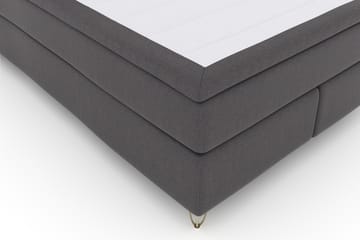 Komplett Sängpaket Choice No 4 140x200 Fast - Mörkgrå|Metall V-form - Möbler - Säng - Kontinentalsäng