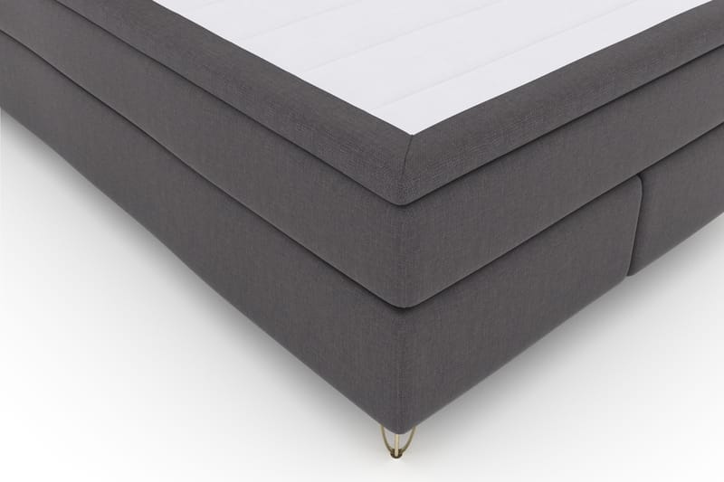 Komplett Sängpaket Choice No 4 140x200 Fast - Mörkgrå|Metall V-form - Möbler - Säng - Kontinentalsäng