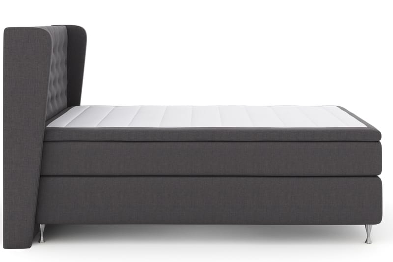 Komplett Sängpaket Choice No 4 140x200 Fast - Mörkgrå|Silver - Möbler - Säng - Kontinentalsäng