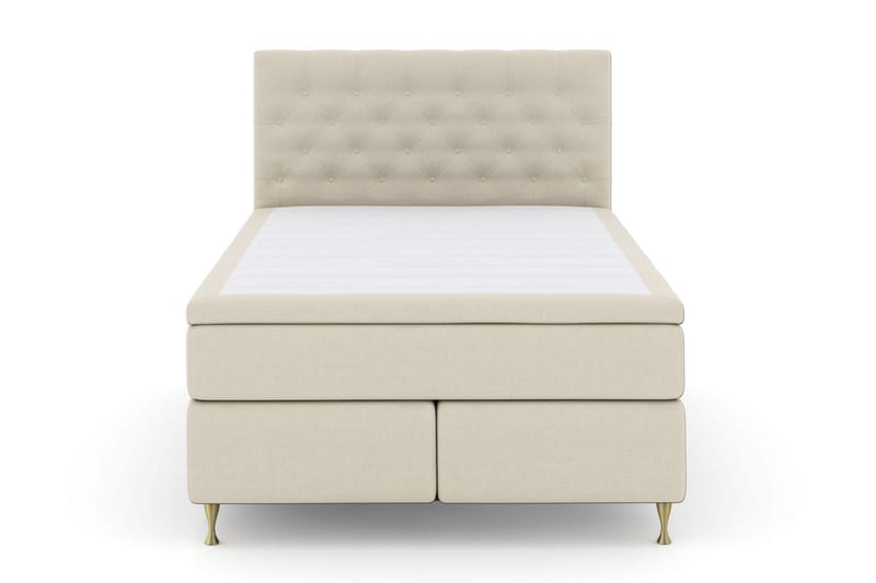 Komplett Sängpaket Choice No 4 140x200 Fast/Medium - Beige|Guld - Kontinentalsäng - Komplett sängpaket