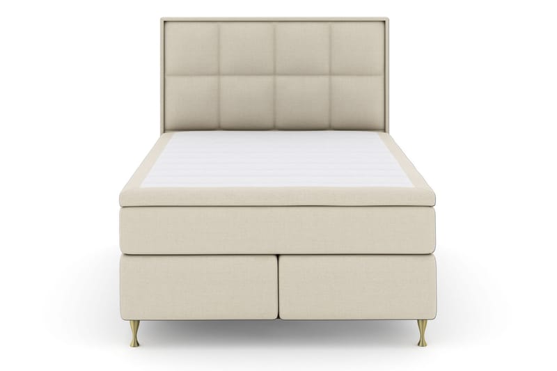 Komplett Sängpaket Choice No 4 140x200 Fast/Medium - Beige|Guld - Kontinentalsäng - Komplett sängpaket