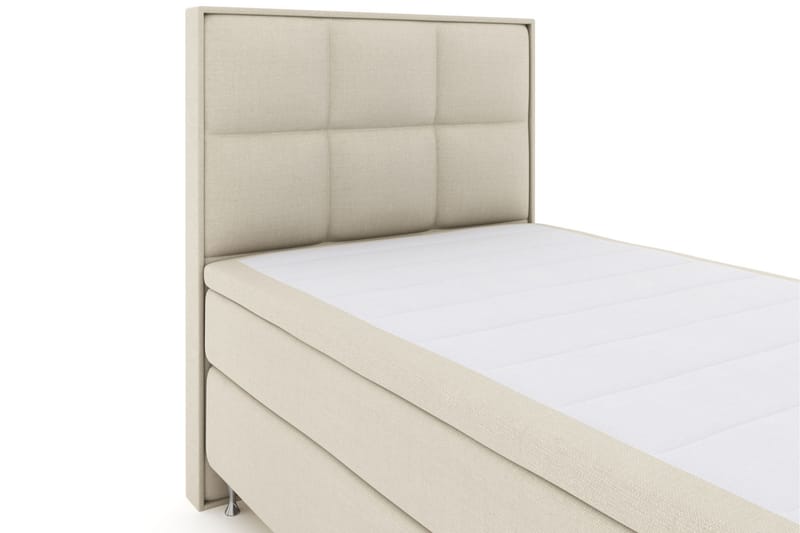 Komplett Sängpaket Choice No 4 140x200 Fast/Medium - Beige|Silver - Kontinentalsäng - Komplett sängpaket