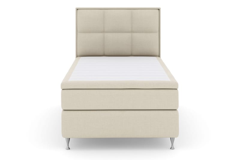 Komplett Sängpaket Choice No 4 140x200 Fast/Medium - Beige|Silver - Kontinentalsäng - Komplett sängpaket