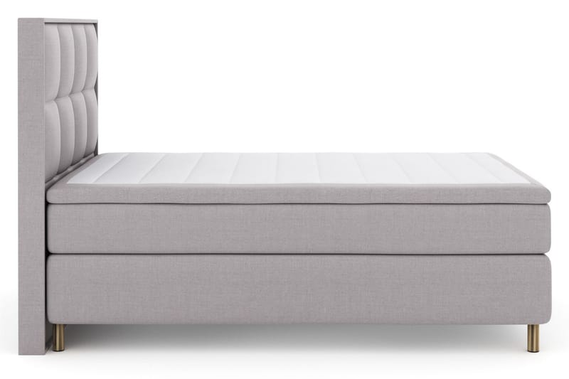Komplett Sängpaket Choice No 4 140x200 Fast/Medium - Ljusgrå|Koppar - Komplett sängpaket - Kontinentalsäng