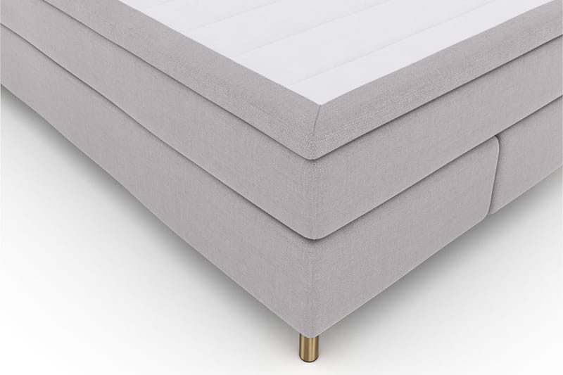 Komplett Sängpaket Choice No 4 140x200 Fast/Medium - Ljusgrå|Koppar - Kontinentalsäng - Komplett sängpaket