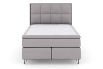 Komplett Sängpaket Choice No 4 140x200 Fast/Medium - Ljusgrå|Metall V-form - Möbler - Säng - Kontinentalsäng