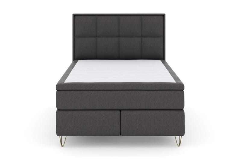 Komplett Sängpaket Choice No 4 140x200 Fast/Medium - Mörkgrå|Metall V-form - Möbler - Säng - Kontinentalsäng