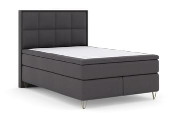 Komplett Sängpaket Choice No 4 140x200 Fast/Medium - Mörkgrå|Metall V-form - Möbler - Säng - Kontinentalsäng