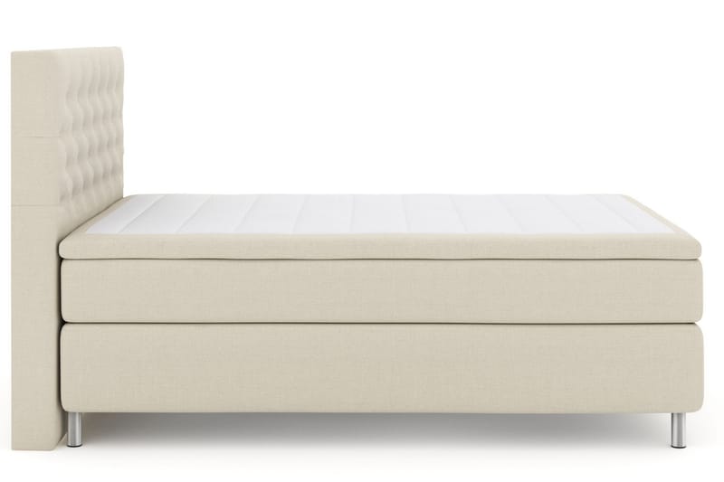 Komplett Sängpaket Choice No 4 140x200 Medium - Beige|Metall - Kontinentalsäng - Komplett sängpaket