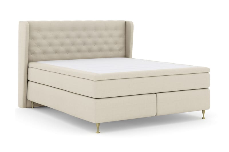 Komplett Sängpaket Choice No 4 160x200 Fast - Beige|Guld - Möbler - Säng - Kontinentalsäng