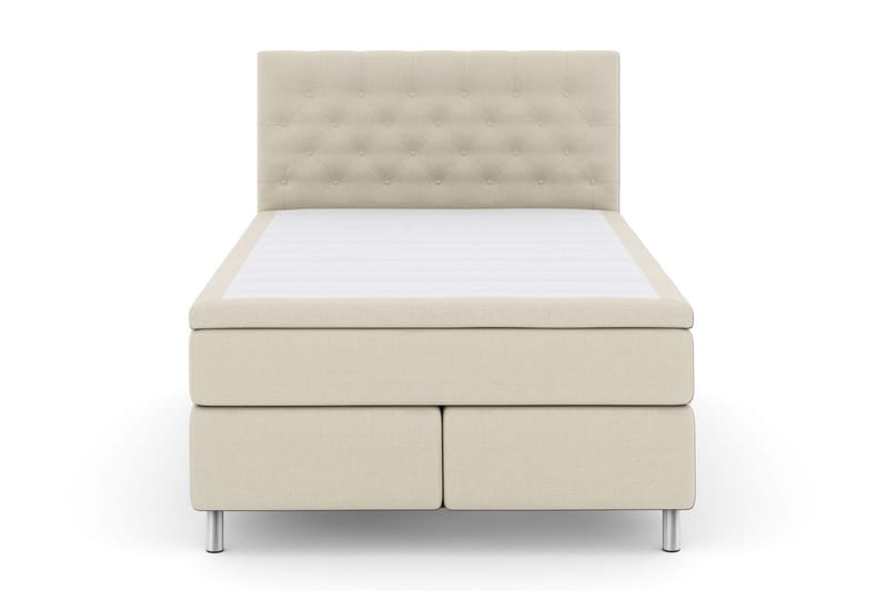 Komplett Sängpaket Choice No 4 160x200 Fast - Beige|Metall - Kontinentalsäng - Dubbelsäng - Komplett sängpaket