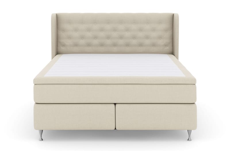 Komplett Sängpaket Choice No 4 160x200 Fast - Beige|Silver - Kontinentalsäng - Dubbelsäng - Komplett sängpaket