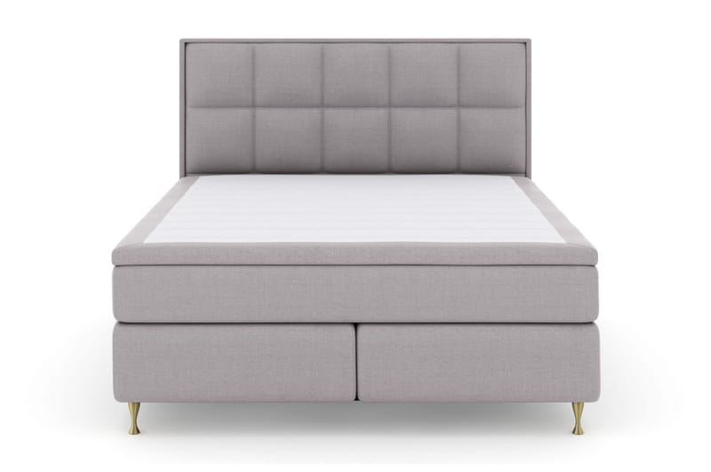 Komplett Sängpaket Choice No 4 160x200 Fast, Ljusgrå|Guld