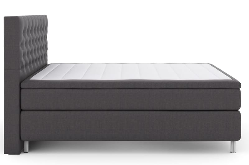 Komplett Sängpaket Choice No 4 160x200 Fast - Mörkgrå|Metall - Kontinentalsäng - Dubbelsäng - Komplett sängpaket