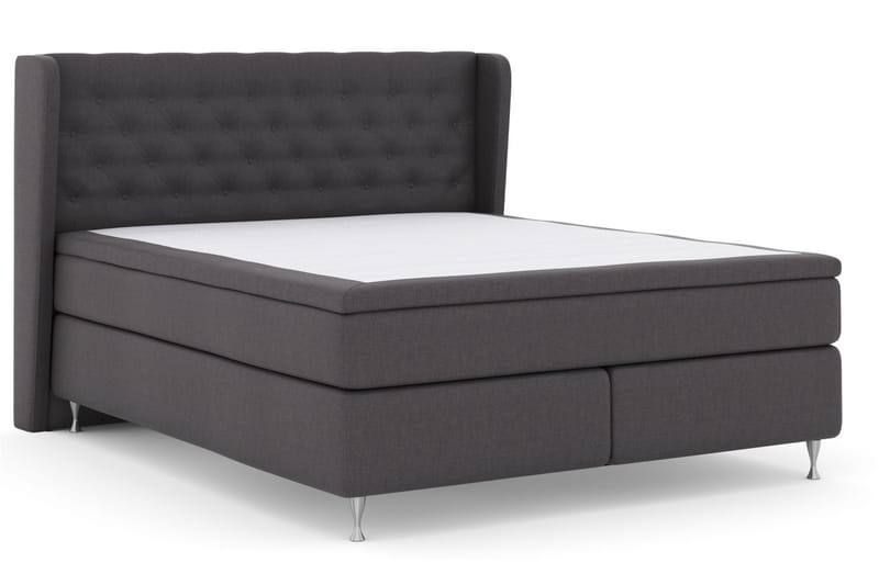 Komplett Sängpaket Choice No 4 160x200 Fast - Mörkgrå|Silver - Möbler - Säng - Kontinentalsäng