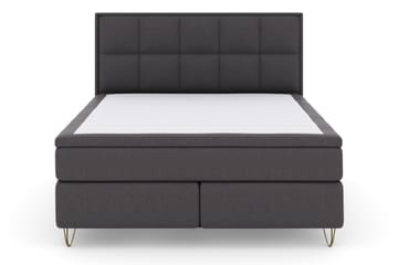 Komplett Sängpaket Choice No 4 160x200 Fast/Medium - Mörkgrå|Metall V-form - Möbler - Säng - Kontinentalsäng
