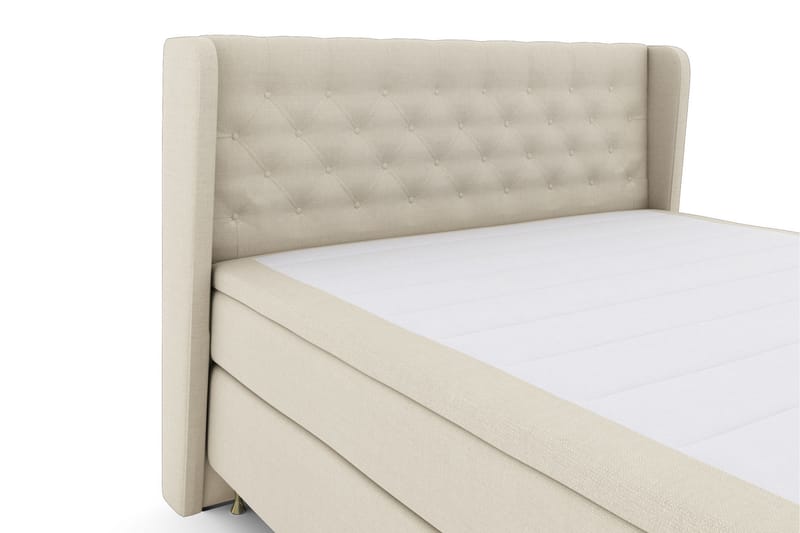 Komplett Sängpaket Choice No 4 160x200 Medium - Beige|Guld - Kontinentalsäng - Dubbelsäng - Komplett sängpaket