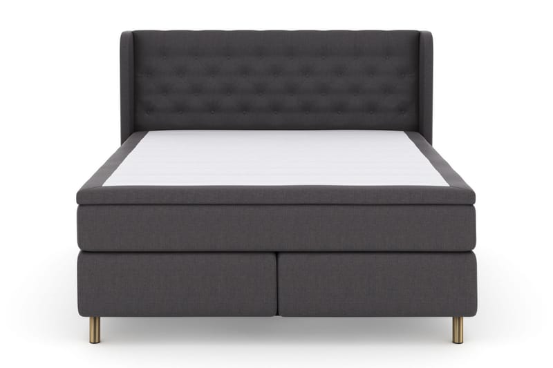 Komplett Sängpaket Choice No 4 160x200 Medium - Mörkgrå|Koppar - Kontinentalsäng - Dubbelsäng - Komplett sängpaket