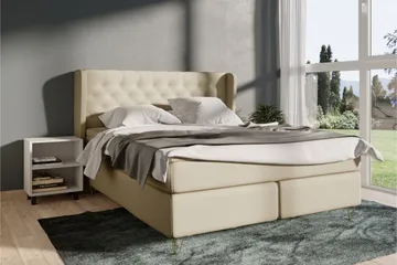 Komplett Sängpaket Choice No 4 180x200 Fast - Beige|Koppar - Möbler - Säng - Kontinentalsäng
