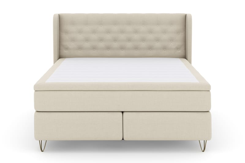 Komplett Sängpaket Choice No 4 180x200 Fast - Beige|Metall V-form - Möbler - Säng - Kontinentalsäng