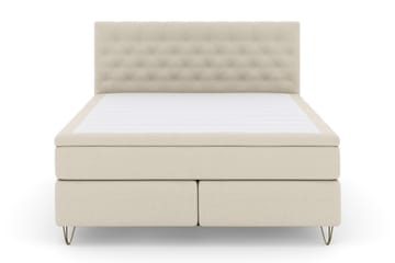 Komplett Sängpaket Choice No 4 180x200 Fast - Beige|Metall V-form - Möbler - Säng - Kontinentalsäng