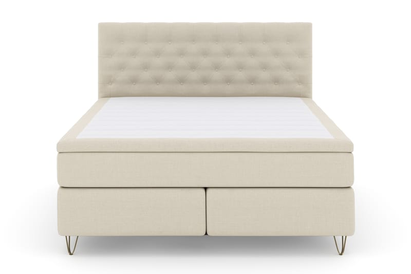 Komplett Sängpaket Choice No 4 180x200 Fast - Beige|Metall V-form - Möbler - Säng - Kontinentalsäng