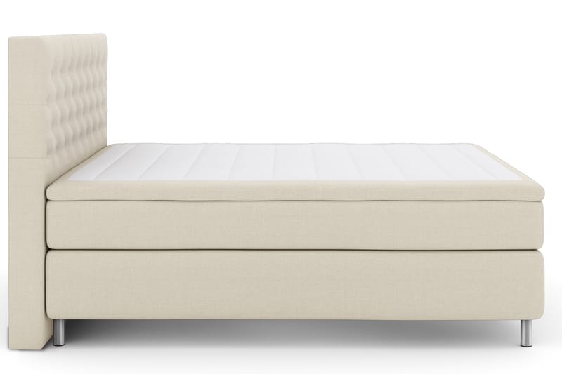 Komplett Sängpaket Choice No 4 180x200 Fast - Beige|Metall - Kontinentalsäng - Dubbelsäng - Komplett sängpaket