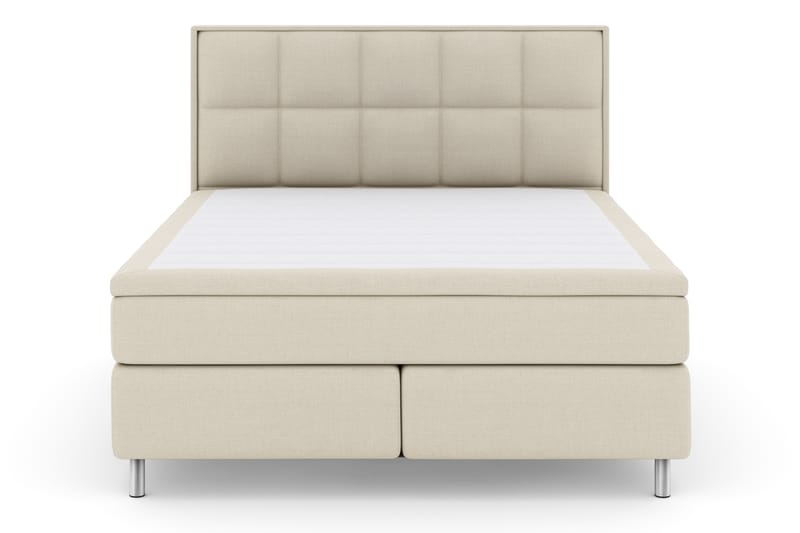 Komplett Sängpaket Choice No 4 180x200 Fast - Beige|Metall - Kontinentalsäng - Dubbelsäng - Komplett sängpaket