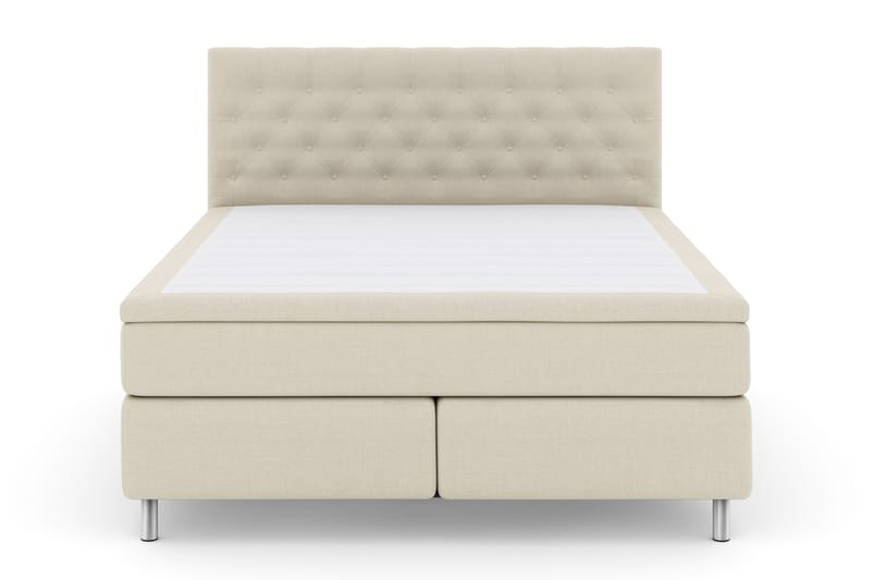 Komplett Sängpaket Choice No 4 180x200 Fast - Beige|Metall - Kontinentalsäng - Dubbelsäng - Komplett sängpaket