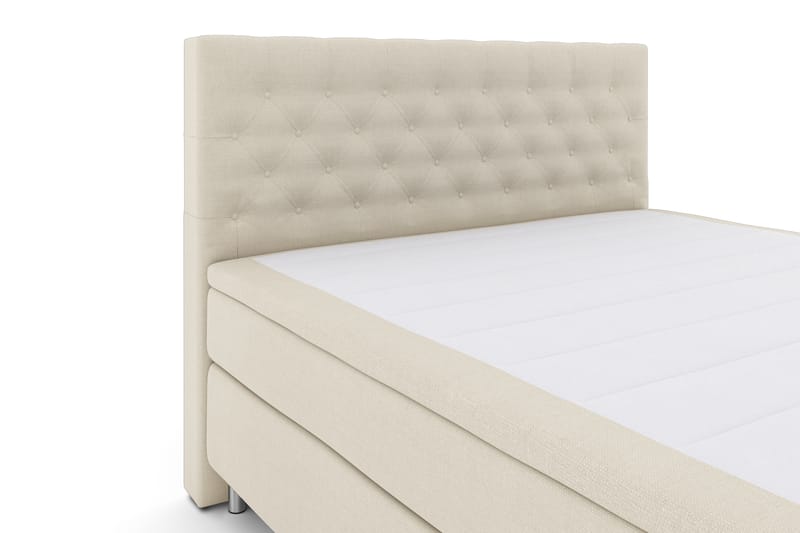 Komplett Sängpaket Choice No 4 180x200 Fast - Beige|Metall - Kontinentalsäng - Dubbelsäng - Komplett sängpaket