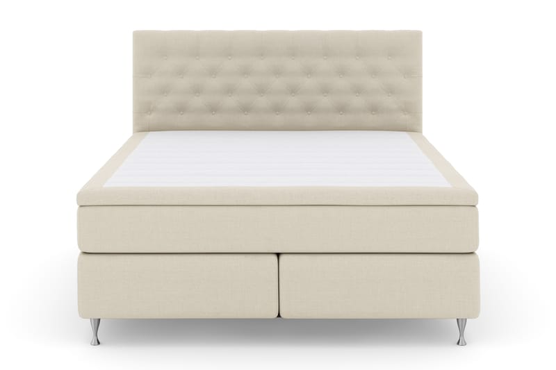 Komplett Sängpaket Choice No 4 180x200 Fast - Beige|Silver - Kontinentalsäng - Dubbelsäng - Komplett sängpaket