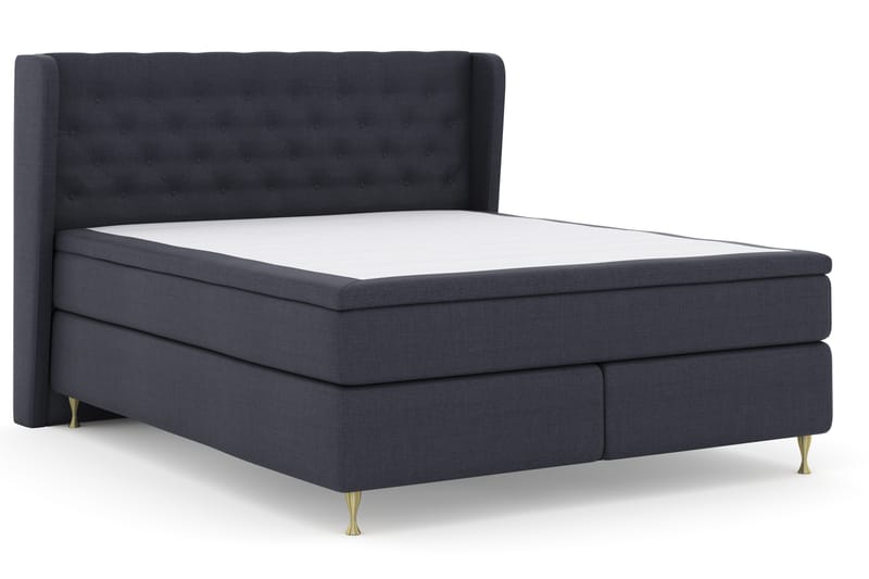 Komplett Sängpaket Choice No 4 180x200 Fast - Blå|Guld - Möbler - Säng - Kontinentalsäng