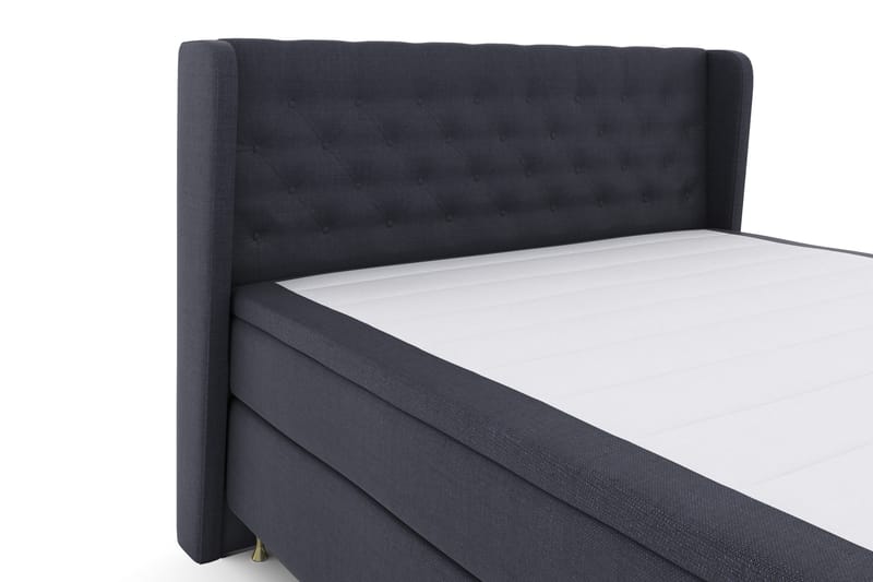 Komplett Sängpaket Choice No 4 180x200 Fast - Blå|Guld - Kontinentalsäng - Dubbelsäng - Komplett sängpaket
