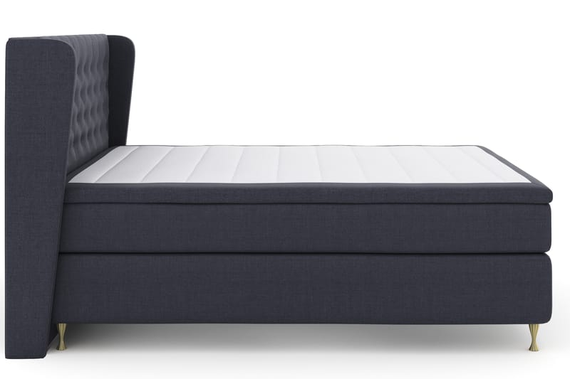 Komplett Sängpaket Choice No 4 180x200 Fast - Blå|Guld - Kontinentalsäng - Dubbelsäng - Komplett sängpaket