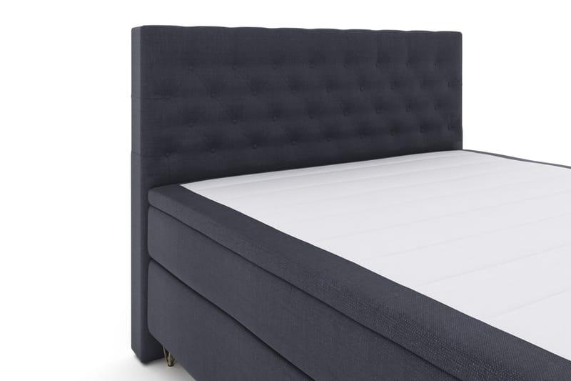 Komplett Sängpaket Choice No 4 180x200 Fast - Blå|Metall V-form - Kontinentalsäng - Dubbelsäng - Komplett sängpaket