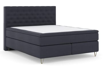 Komplett Sängpaket Choice No 4 180x200 Fast - Blå|Metall V-form - Möbler - Säng - Kontinentalsäng