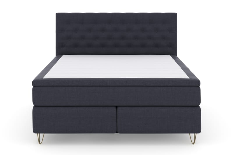 Komplett Sängpaket Choice No 4 180x200 Fast - Bl�å|Metall V-form - Kontinentalsäng - Dubbelsäng - Komplett sängpaket