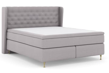 Komplett Sängpaket Choice No 4 180x200 Fast - Ljusgrå|Guld - Möbler - Säng - Kontinentalsäng