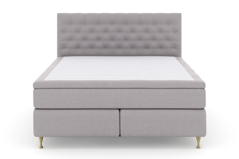 Komplett Sängpaket Choice No 4 180x200 Fast - Ljusgrå|Guld - Möbler - Säng - Kontinentalsäng