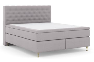 Komplett Sängpaket Choice No 4 180x200 Fast - Ljusgrå|Guld - Möbler - Säng - Kontinentalsäng