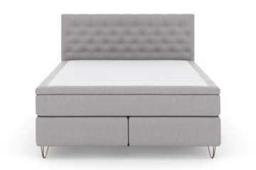 Komplett Sängpaket Choice No 4 180x200 Fast - Ljusgrå|Metall V-form - Möbler - Säng - Kontinentalsäng